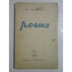   POEME   -  Al.  IACOBESCU  -  Editura Cugetarea  